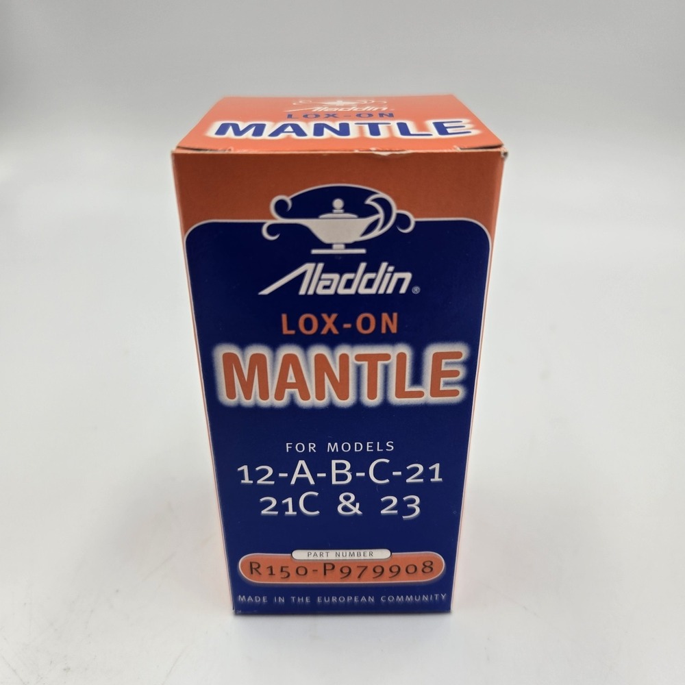 Vintage Aladdin Loxon Mantle R-150 - Use with 12-A-B-C-21C 23 New NOS In Box
